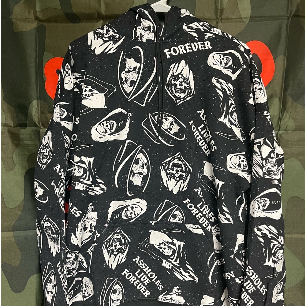 - Skull graphic hoodie